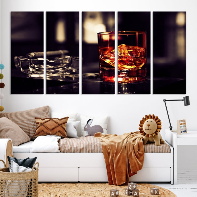 Upgrade Your Kitchen with a Touch of Whiskey & Modern StyleOur Wall Art Canvas Print Decor Piece