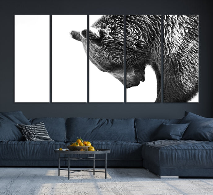 Large Wall Art Wild Bears Canvas PrintFramedReady to Hang