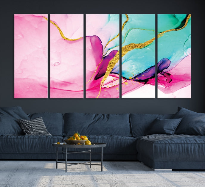 Extra Large Colorful Modern Abstract Canvas Wall Art Giclee Print