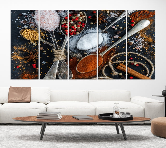 Kitchen Spice Large Wall Art Canvas Print