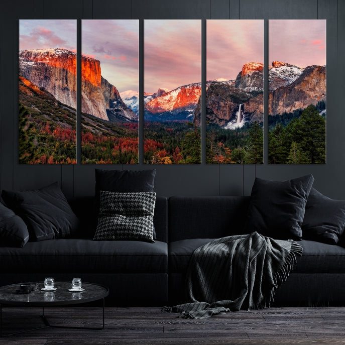 Large Yosemite National Park Wall Art Landscape Canvas Print