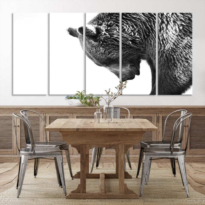 Large Wall Art Wild Bears Canvas PrintFramedReady to Hang