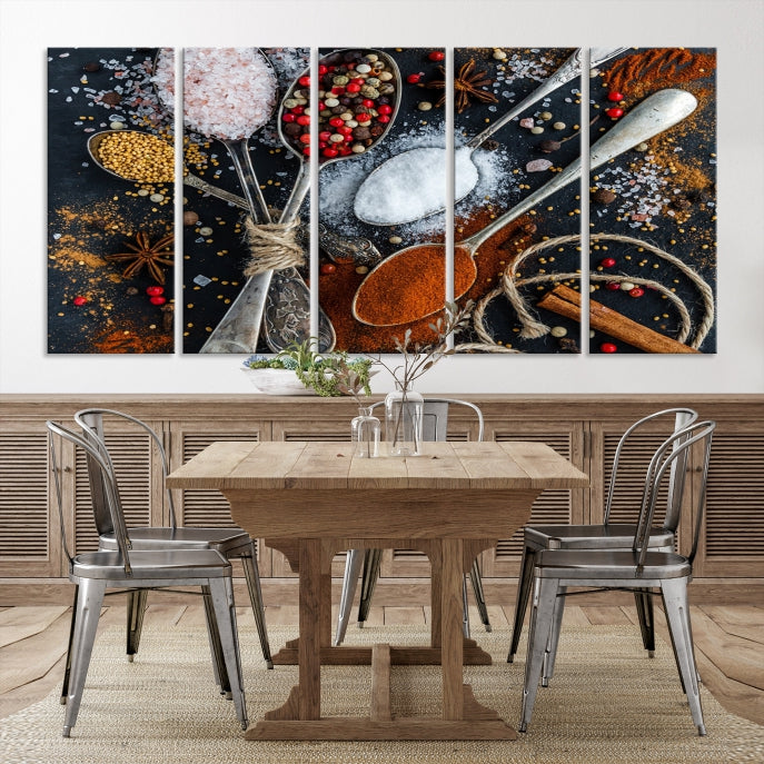 Kitchen Spice Large Wall Art Canvas Print