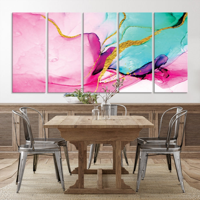 Extra Large Colorful Modern Abstract Canvas Wall Art Giclee Print