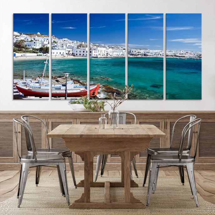 Santorini Greece Wall Art Canvas Print