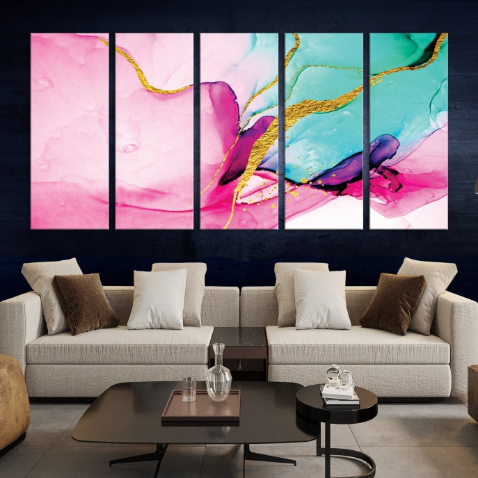 Extra Large Colorful Modern Abstract Canvas Wall Art Giclee Print