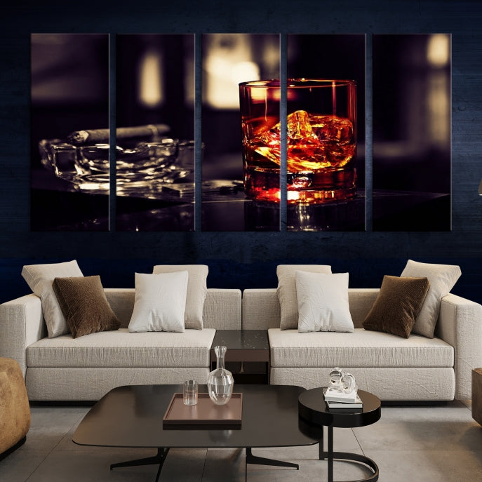 Upgrade Your Kitchen with a Touch of Whiskey & Modern StyleOur Wall Art Canvas Print Decor Piece