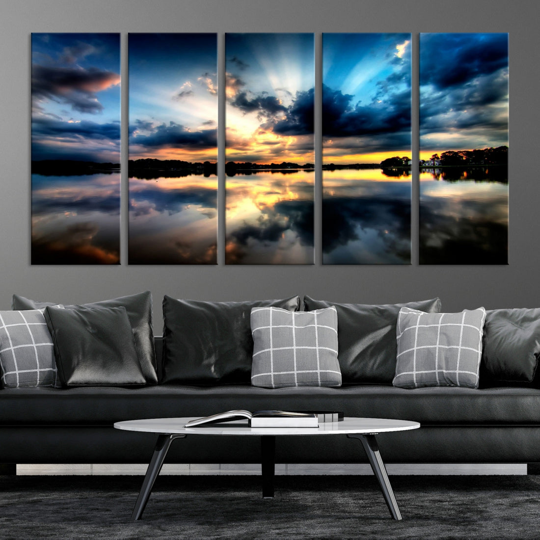 Blue Sunset to Your Walls with Our Beach View Canvas Wall Art Print