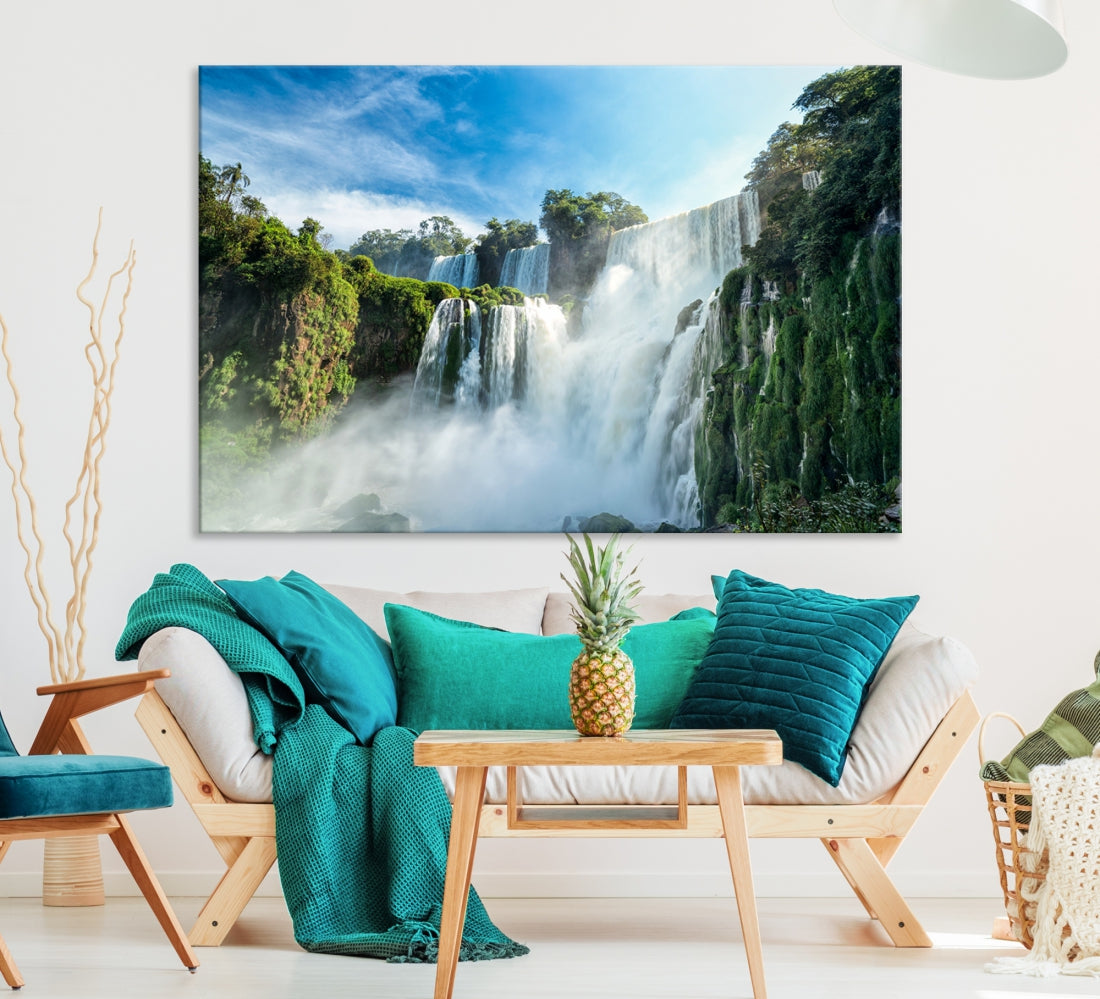 Iguazu Falls Large Wall Art Canvas Print