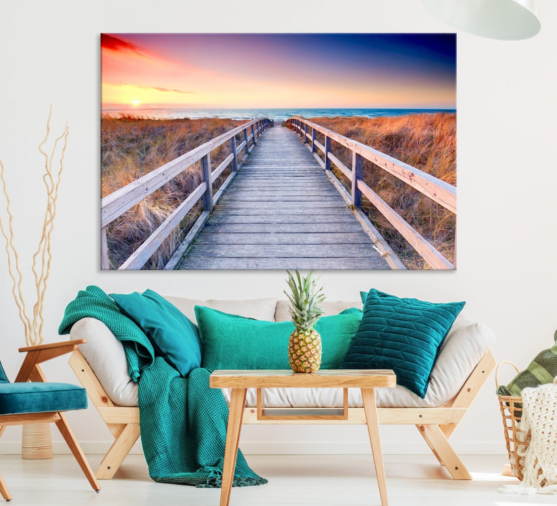 Sea Ocean Sunset Beach to Your Home with Our Wall Art Canvas PrintA Relaxing Decor Piece