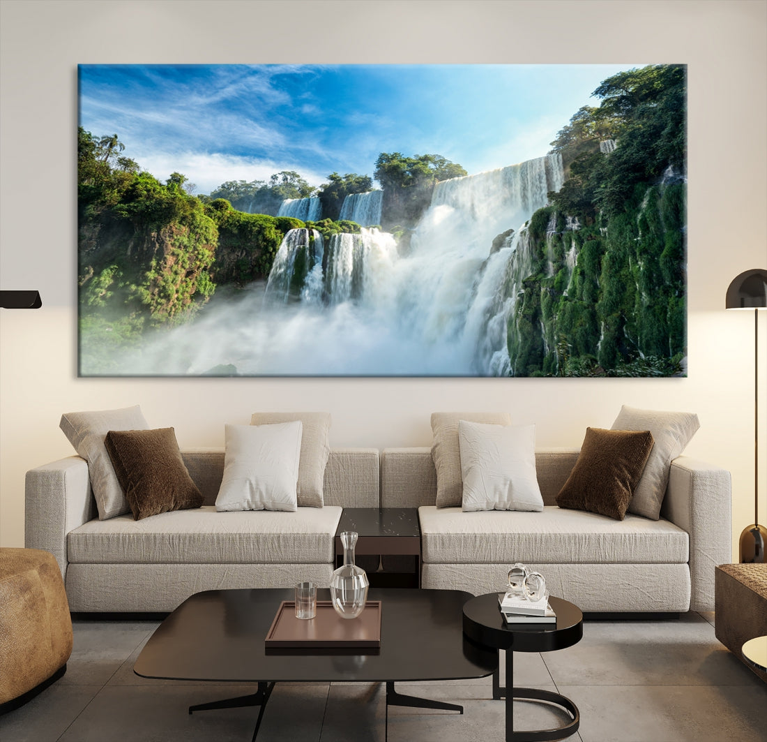 Iguazu Falls Large Wall Art Canvas Print