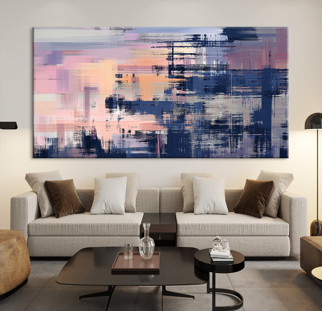 Abstract Painting on Canvas Print Paint Drip Extra Large Wall Art Framed