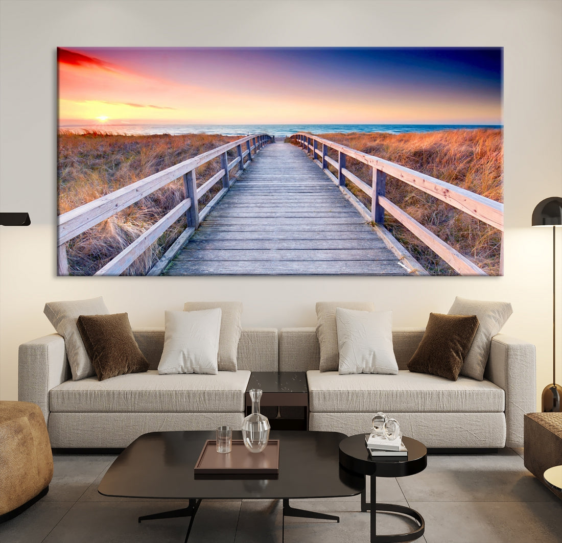 Sea Ocean Sunset Beach to Your Home with Our Wall Art Canvas PrintA Relaxing Decor Piece