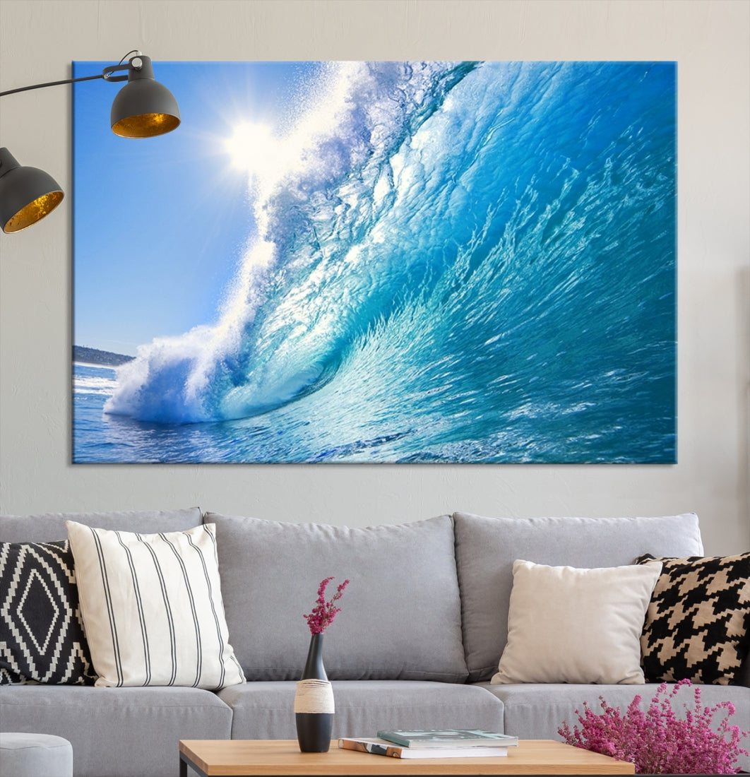 Large Artwork Canvas Print Ocean Wave Wall Art Wall Art Wave on Ocean Canvas Print for Dining Living Room Decor Art