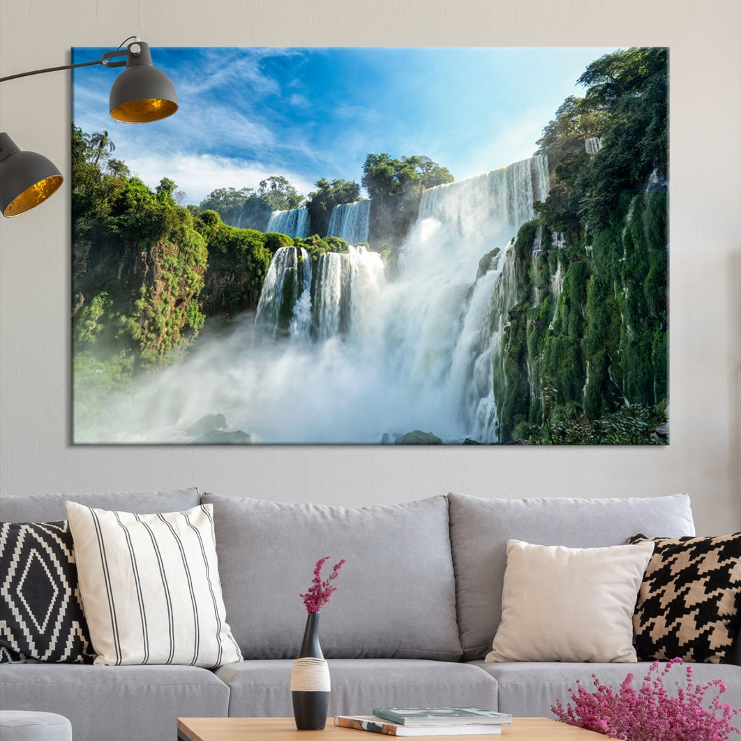 Iguazu Falls Large Wall Art Canvas Print