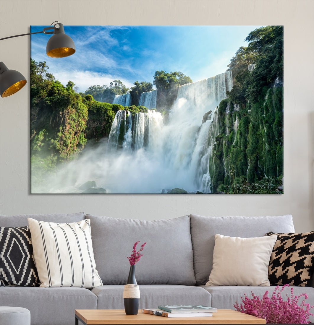 Iguazu Falls Large Wall Art Canvas Print