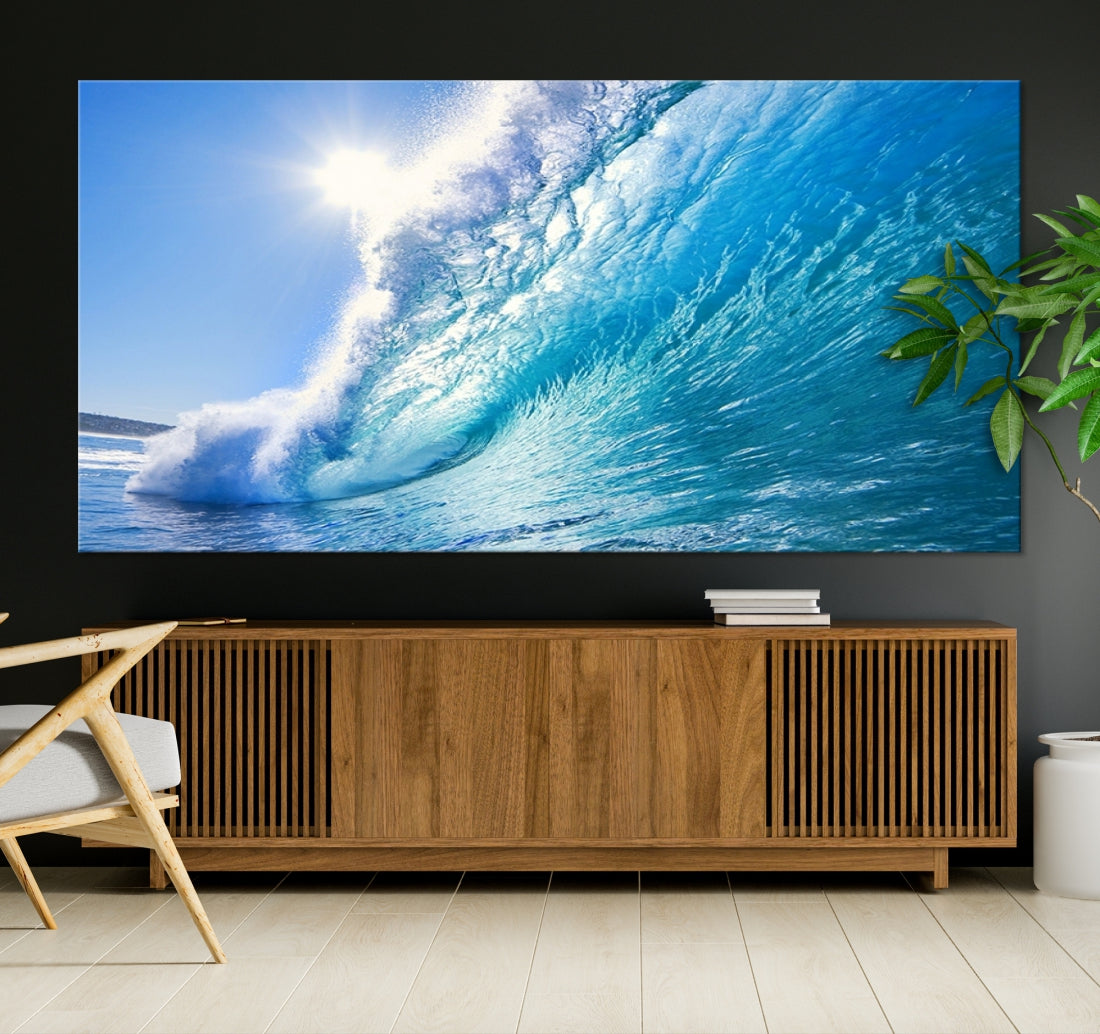 Large Artwork Canvas Print Ocean Wave Wall Art Wall Art Wave on Ocean Canvas Print for Dining Living Room Decor Art