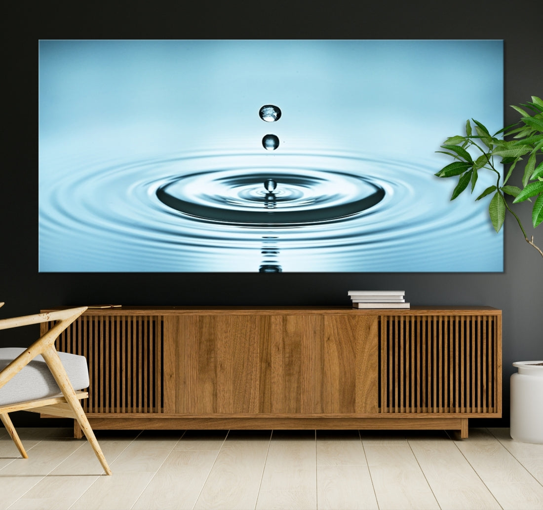 Large Wall Art Water Drop Canvas Print