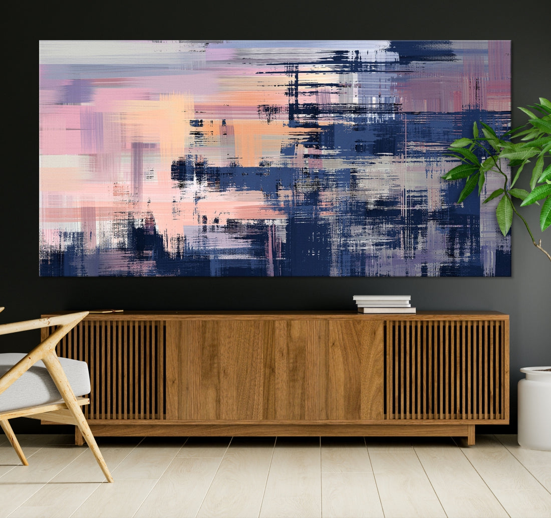 Abstract Painting on Canvas Print Paint Drip Extra Large Wall Art Framed