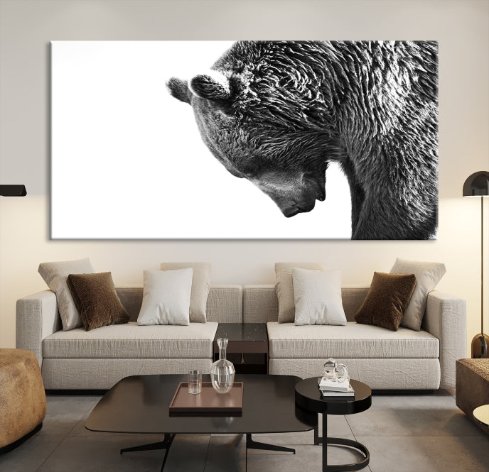 Large Wall Art Wild Bears Canvas PrintFramedReady to Hang