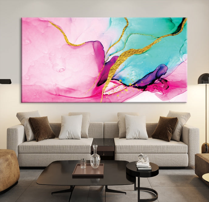 Extra Large Colorful Modern Abstract Canvas Wall Art Giclee Print