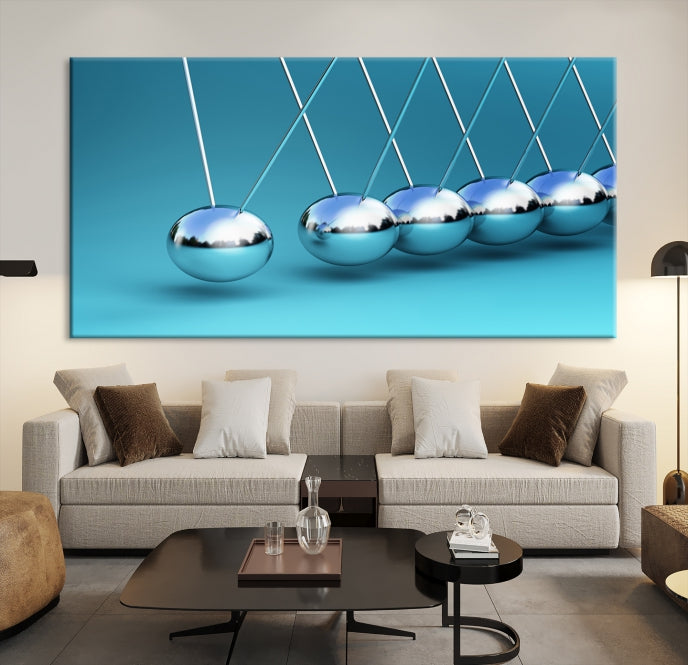 Newton's Cradle Large Wall Art Canvas Print