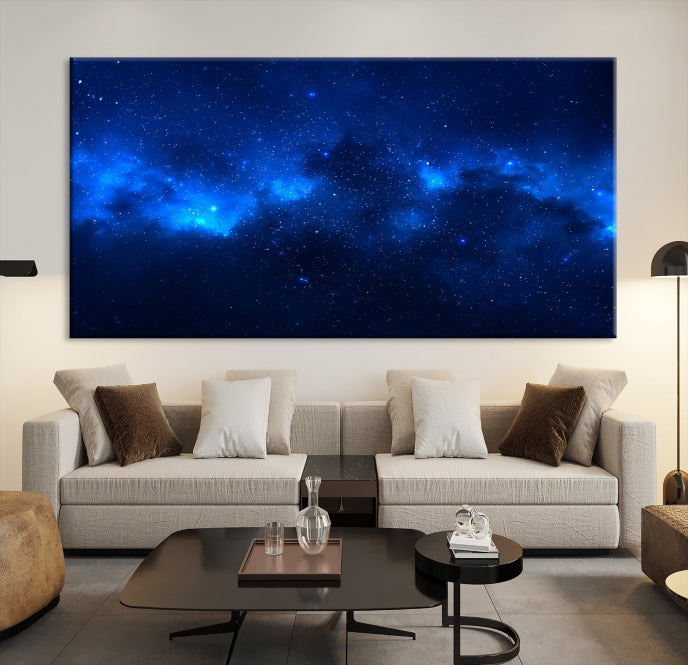 Nebula Clouds Night Sky Large Canvas Print Space Stars Wall Art Print