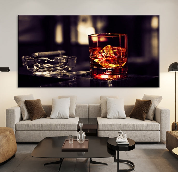 Upgrade Your Kitchen with a Touch of Whiskey & Modern StyleOur Wall Art Canvas Print Decor Piece