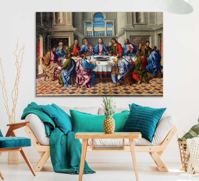 The Last Supper Jesus Religious Artwork Large Canvas Wall Art Giclee Print