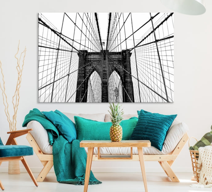 Extra Large Brooklyn Bridge Canvas Wall Art Print Living Room Apartment Decor