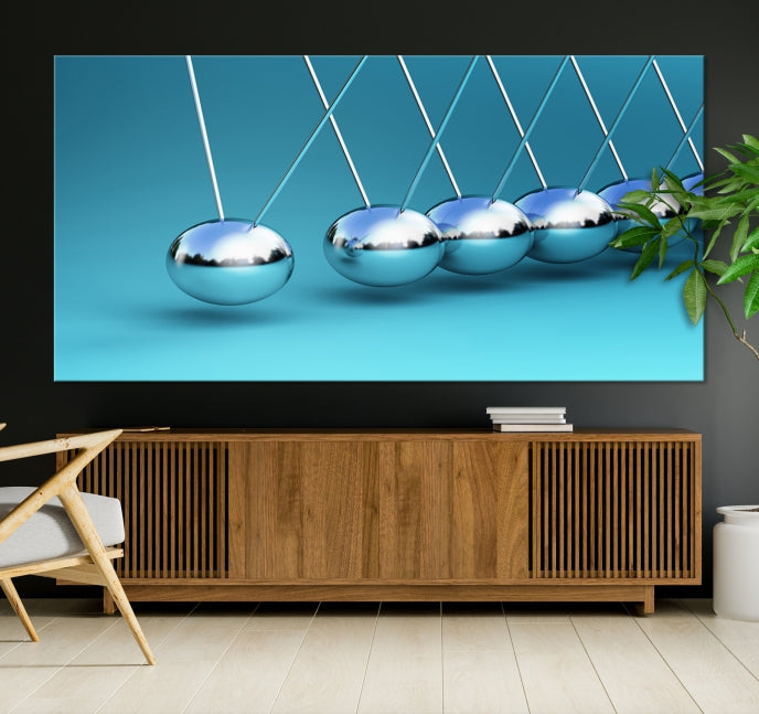 Newton's Cradle Large Wall Art Canvas Print