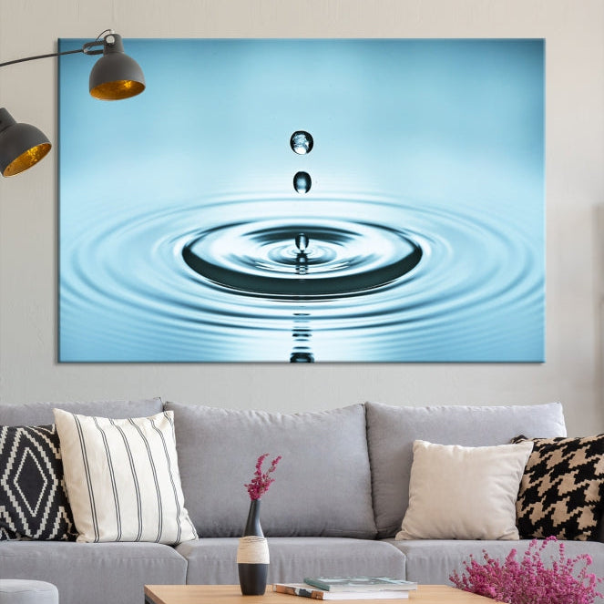 Large Water Droplet Wall Art Canvas Print