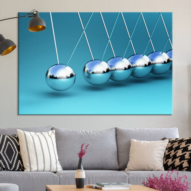 Newton's Cradle Large Wall Art Canvas Print