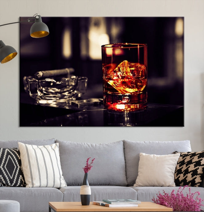 Upgrade Your Kitchen with a Touch of Whiskey & Modern StyleOur Wall Art Canvas Print Decor Piece