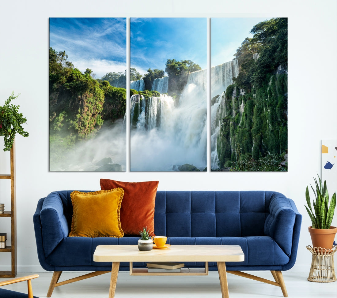 Iguazu Falls Large Wall Art Canvas Print