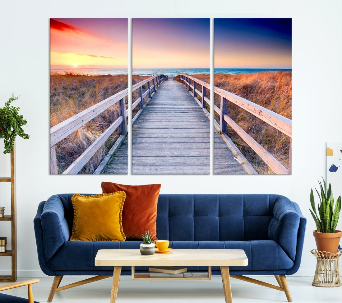 Sea Ocean Sunset Beach to Your Home with Our Wall Art Canvas PrintA Relaxing Decor Piece