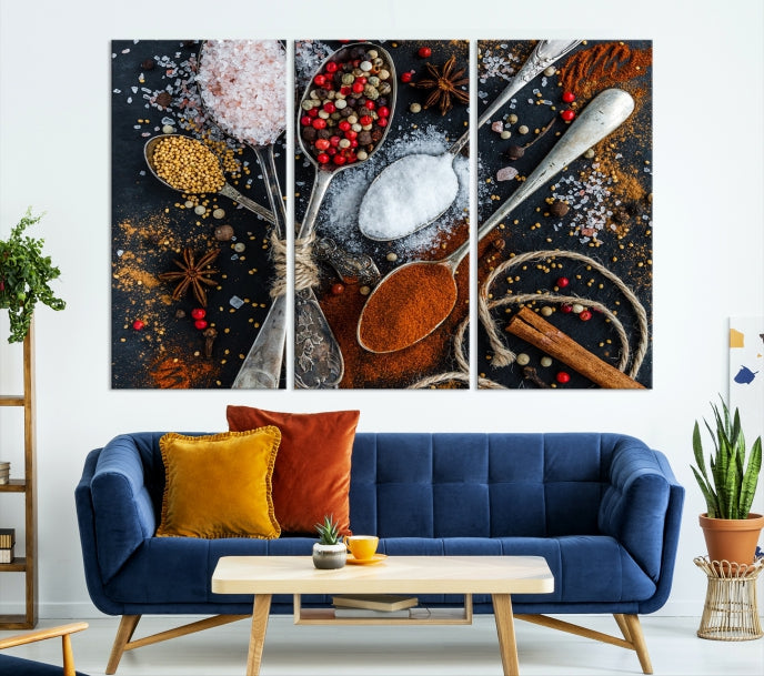 Kitchen Spice Large Wall Art Canvas Print