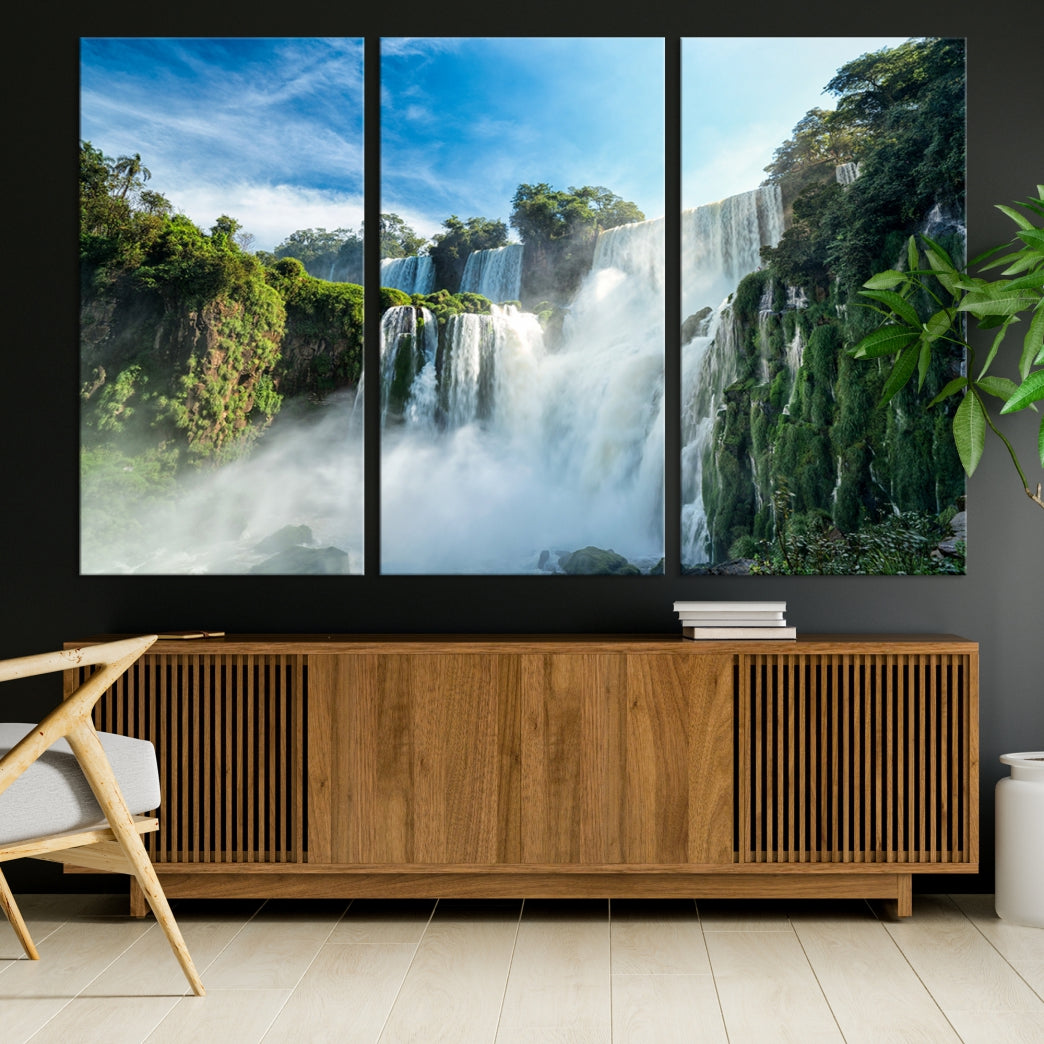 Iguazu Falls Large Wall Art Canvas Print