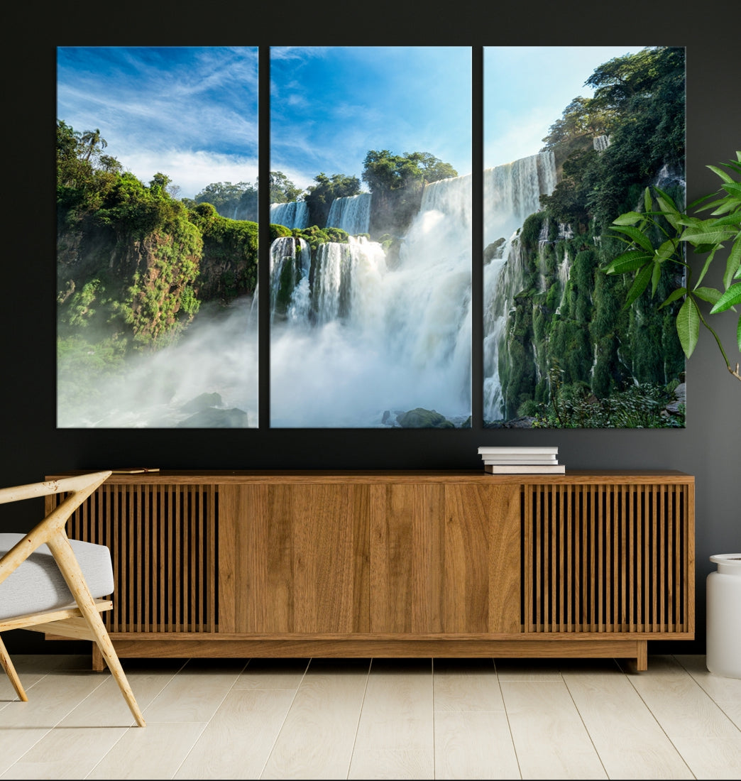 Iguazu Falls Large Wall Art Canvas Print