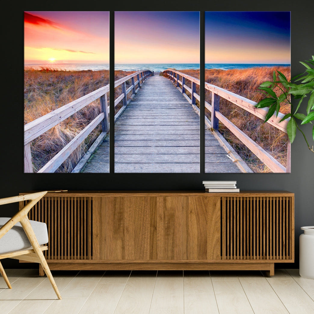 Sea Ocean Sunset Beach to Your Home with Our Wall Art Canvas PrintA Relaxing Decor Piece