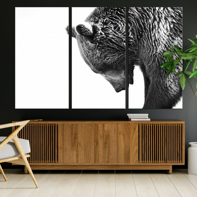 Large Wall Art Wild Bears Canvas PrintFramedReady to Hang