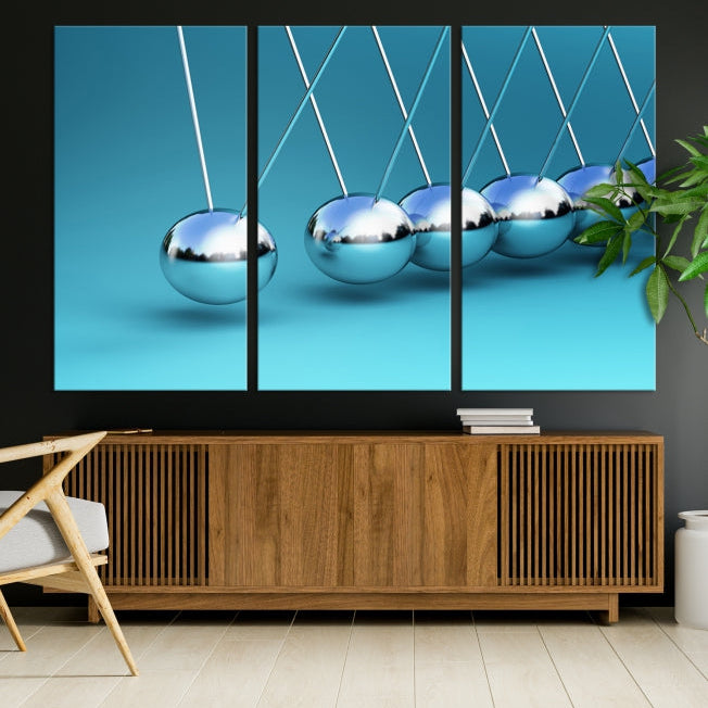 Newton's Cradle Large Wall Art Canvas Print