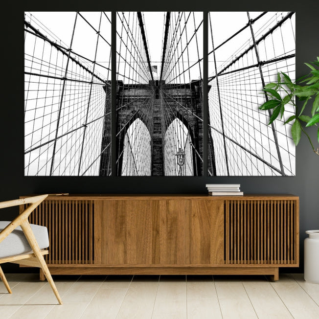 Extra Large Brooklyn Bridge Canvas Wall Art Print Living Room Apartment Decor