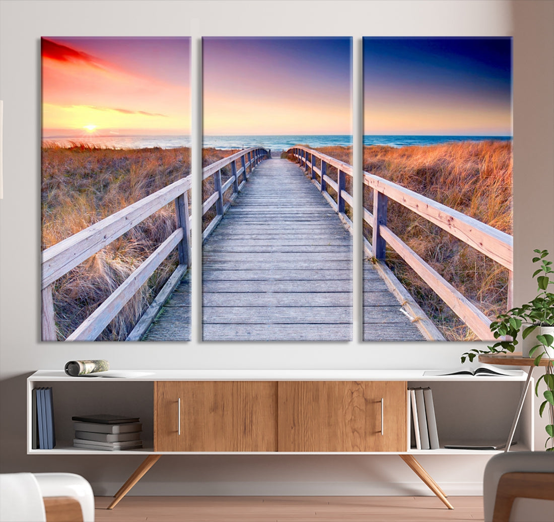 Sea Ocean Sunset Beach to Your Home with Our Wall Art Canvas PrintA Relaxing Decor Piece