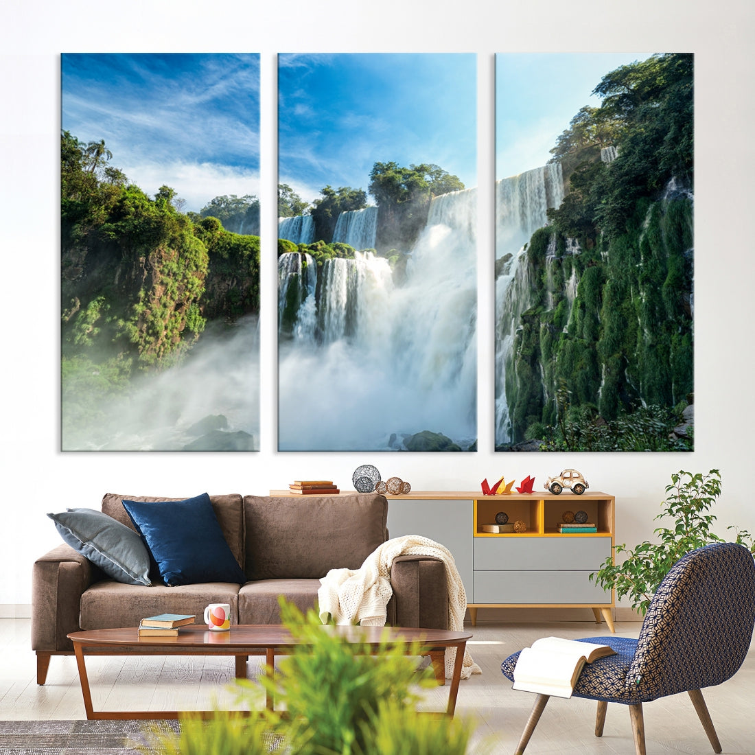 Iguazu Falls Large Wall Art Canvas Print