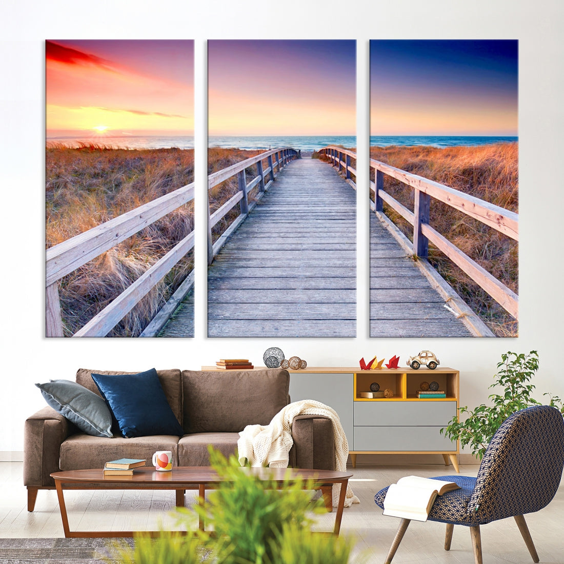 Sea Ocean Sunset Beach to Your Home with Our Wall Art Canvas PrintA Relaxing Decor Piece