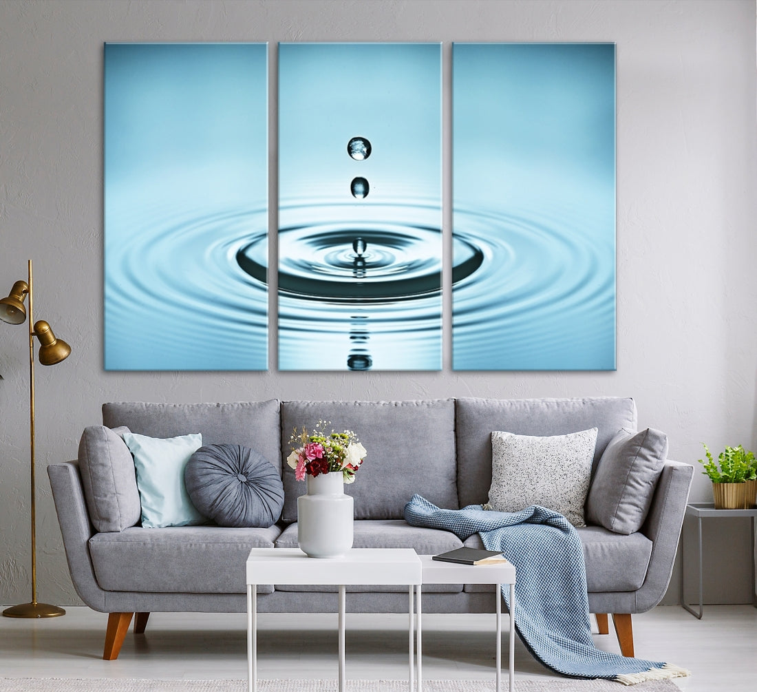 Large Wall Art Water Drop Canvas Print