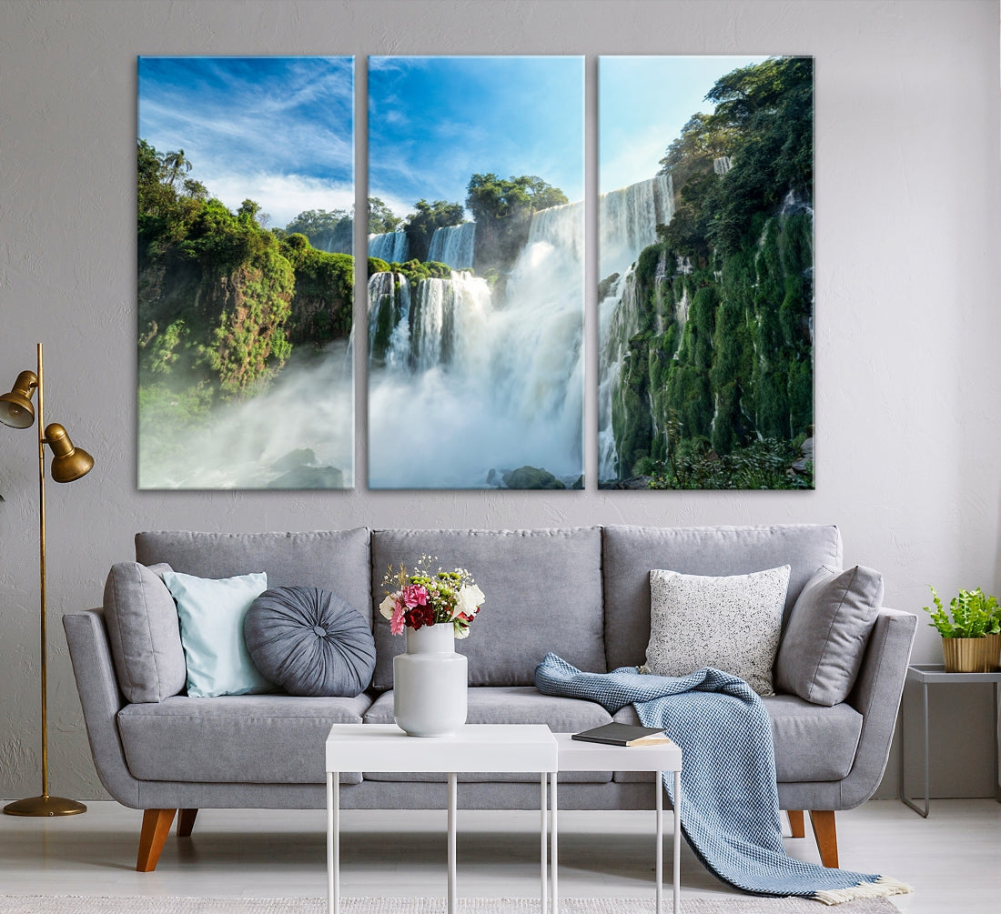 Iguazu Falls Large Wall Art Canvas Print