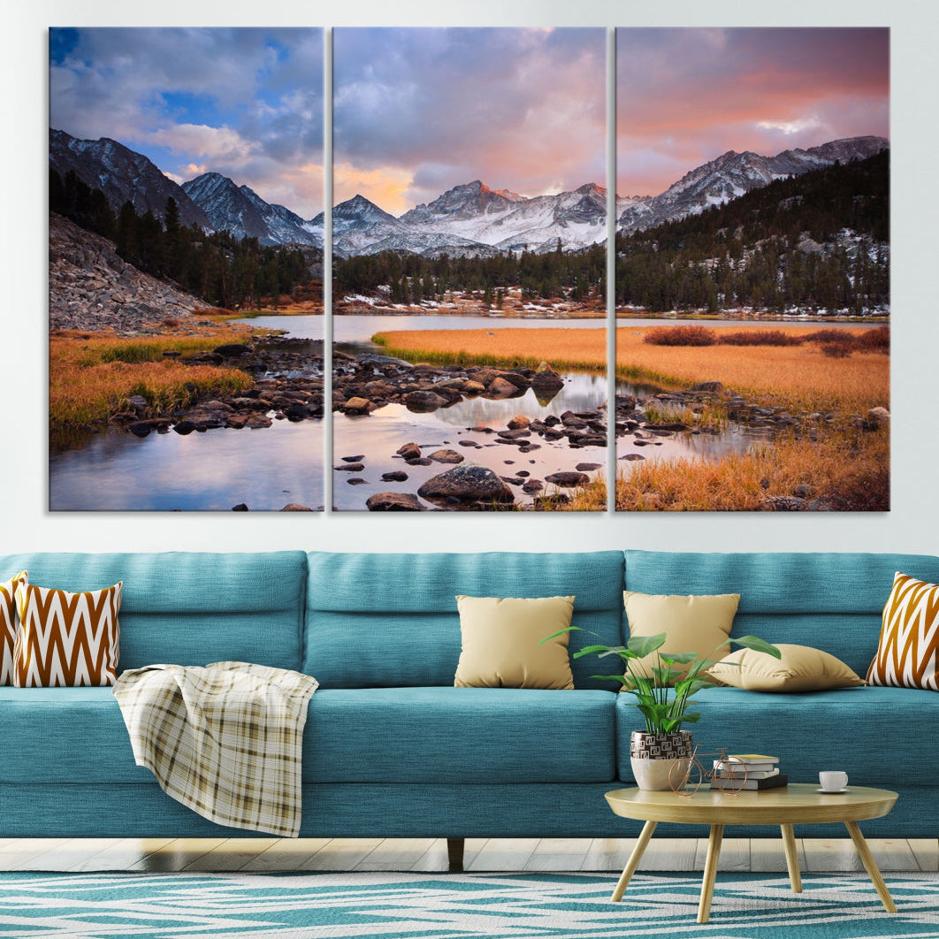 Marvellous Mountain Landscape Canvas Wall Art Giclee Print Nature Framed Art Print