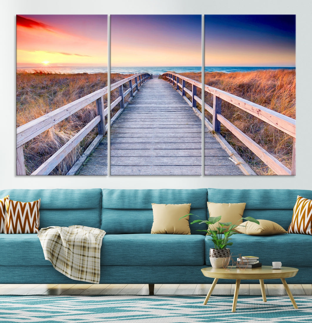 Sea Ocean Sunset Beach to Your Home with Our Wall Art Canvas PrintA Relaxing Decor Piece